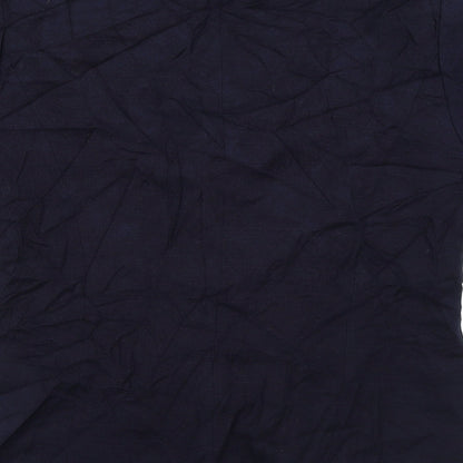 Spice Womens Blue   Jacket Blazer Size M   - Short Sleeves