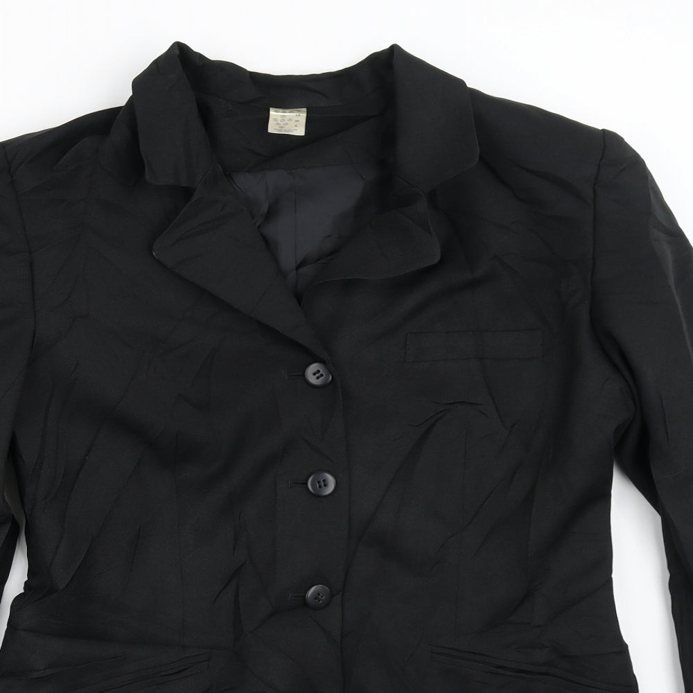 Womens UK Size 12 Preworn Black Jacket