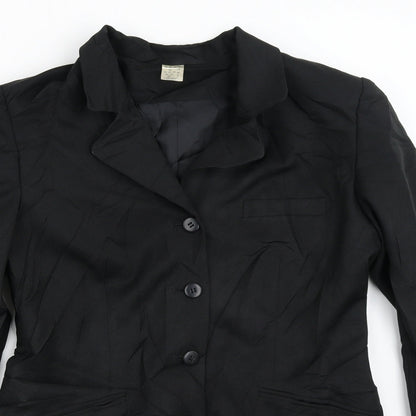 Womens UK Size 12 Preworn Black Jacket