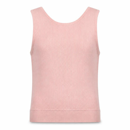 Womens UK Size S Bershka Pink Jersey Tank