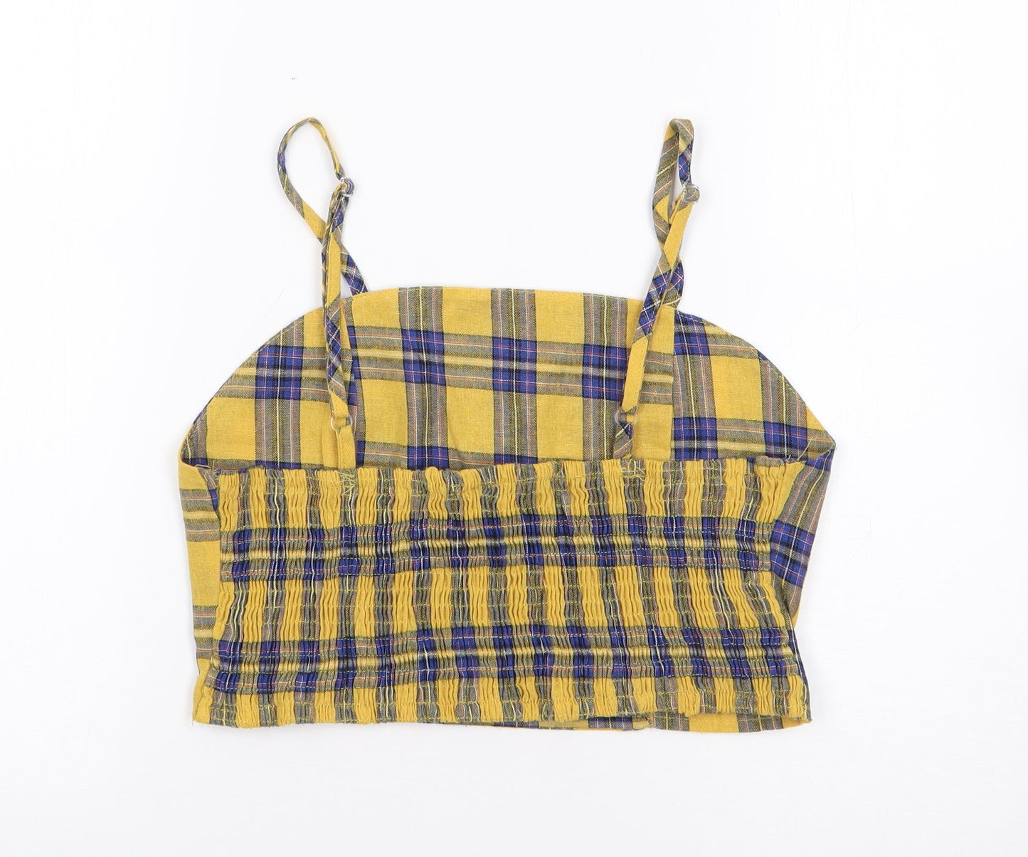 Womens UK Size 10 Zaful Yellow Camisole Tank