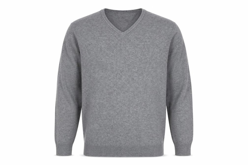 Mens UK Size XL Burton Grey Henley Jumper