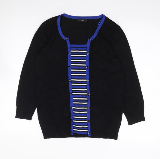 Womens UK Size 10 M&Co Black Pullover Jumper