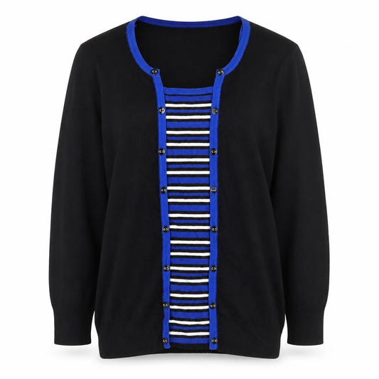Womens UK Size 10 M&Co Black Pullover Jumper