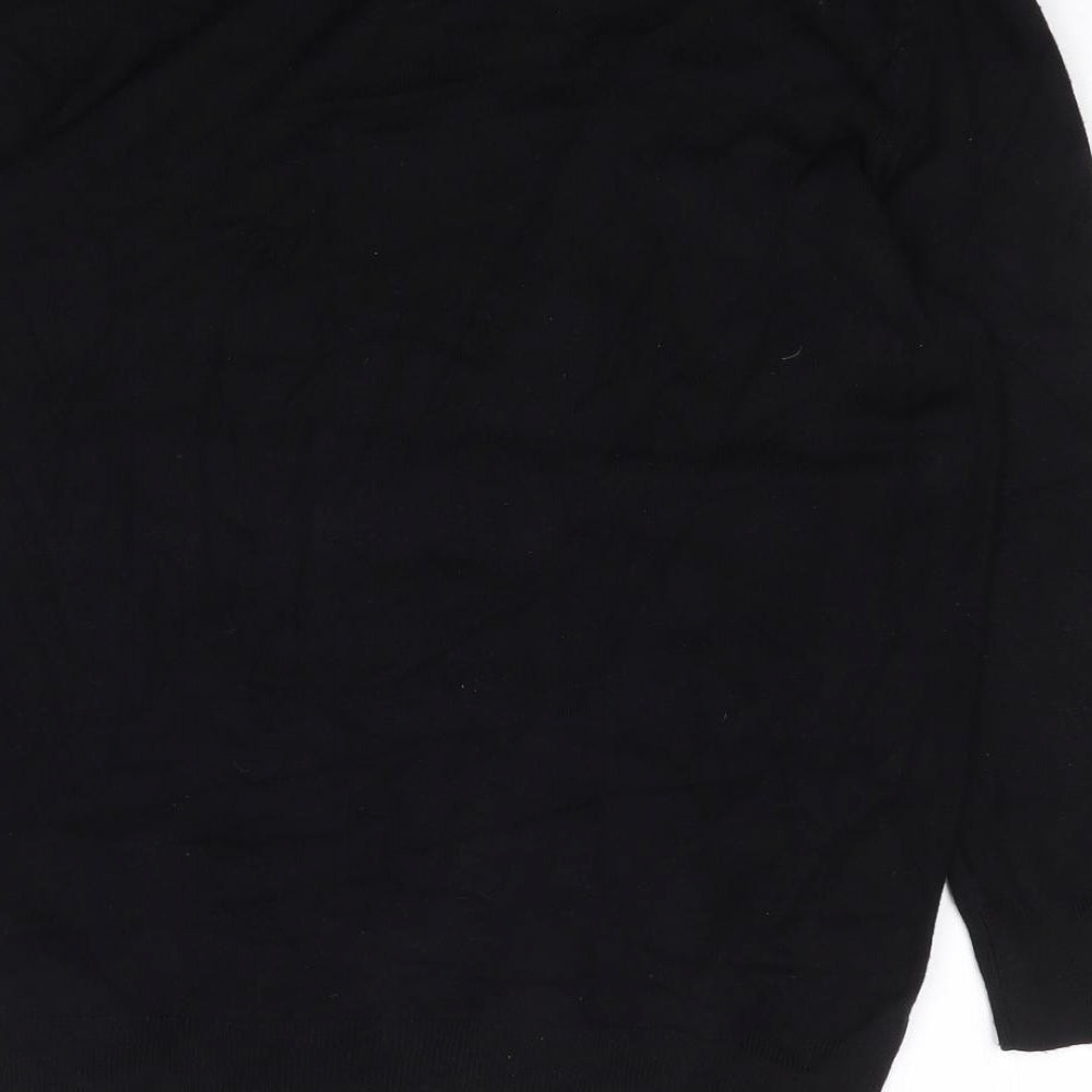 Womens UK Size 10 M&Co Black Pullover Jumper