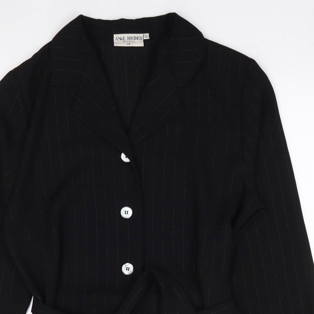 Womens UK Size 12 Anne Brooks Black Jacket