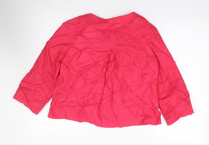 Marks and Spencer Womens Pink   Jacket  Size 8  Button