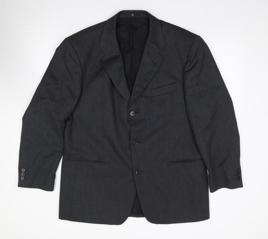 Mens UK Size 42 Ciro Citterio Regular Grey Suit Jacket