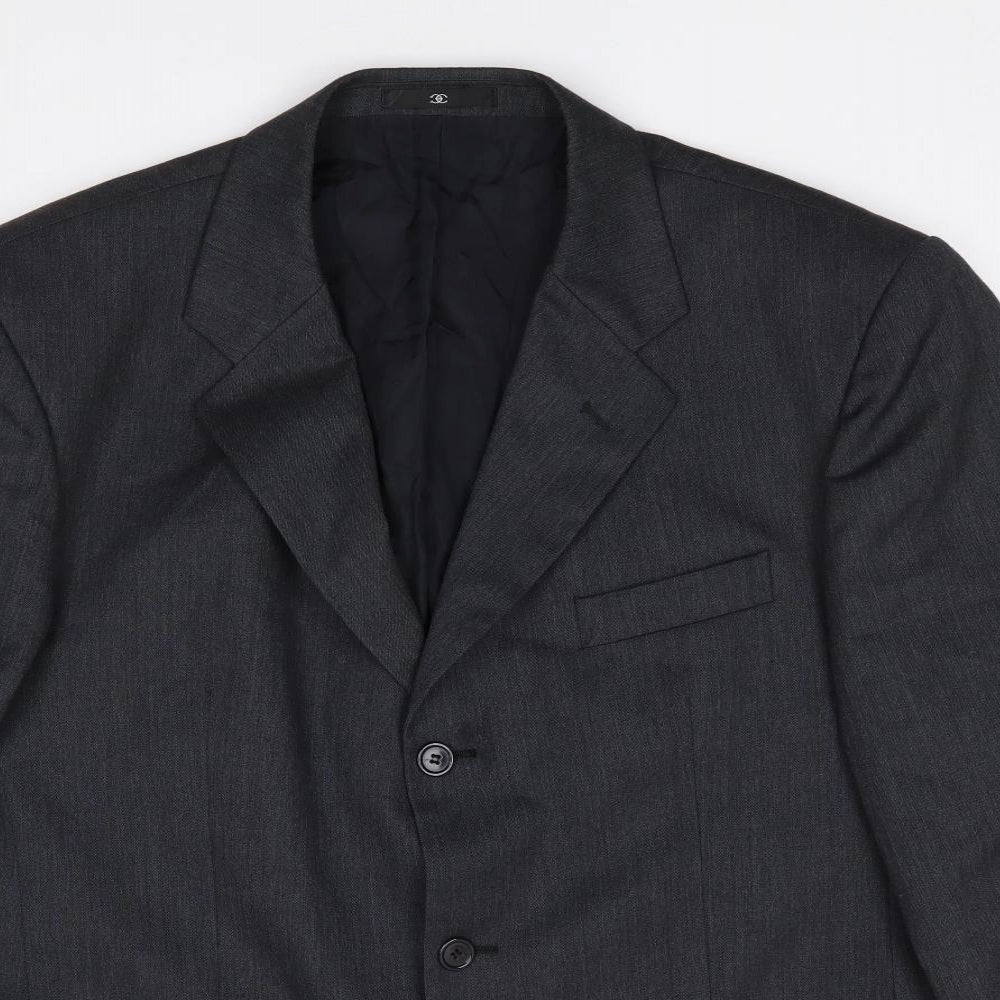 Mens UK Size 42 Ciro Citterio Regular Grey Suit Jacket