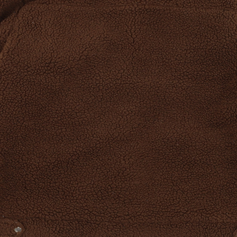 Boohoo Womens Brown   Jacket  Size 14  Button