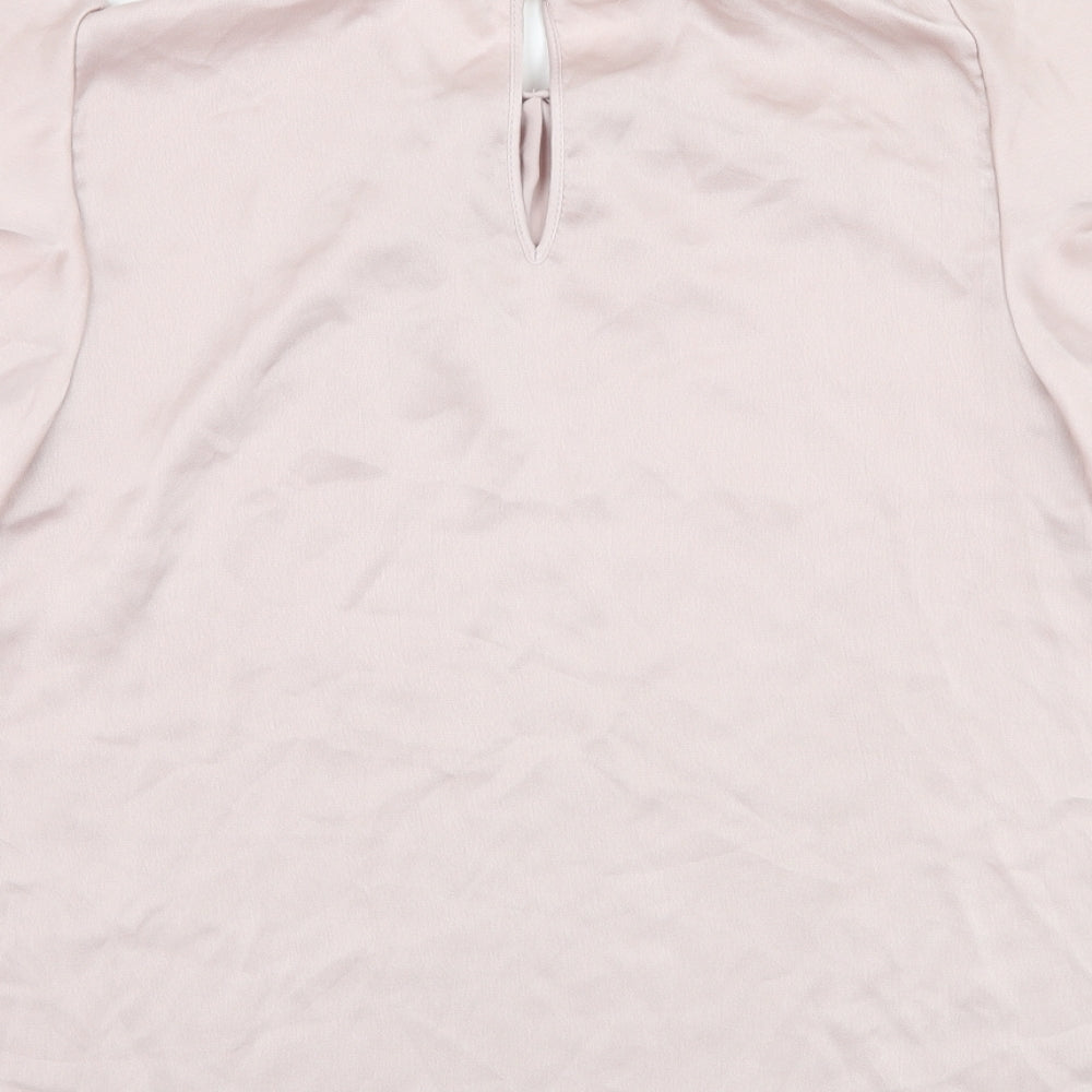 Womens UK Size M Preworn Pink Basic Blouse
