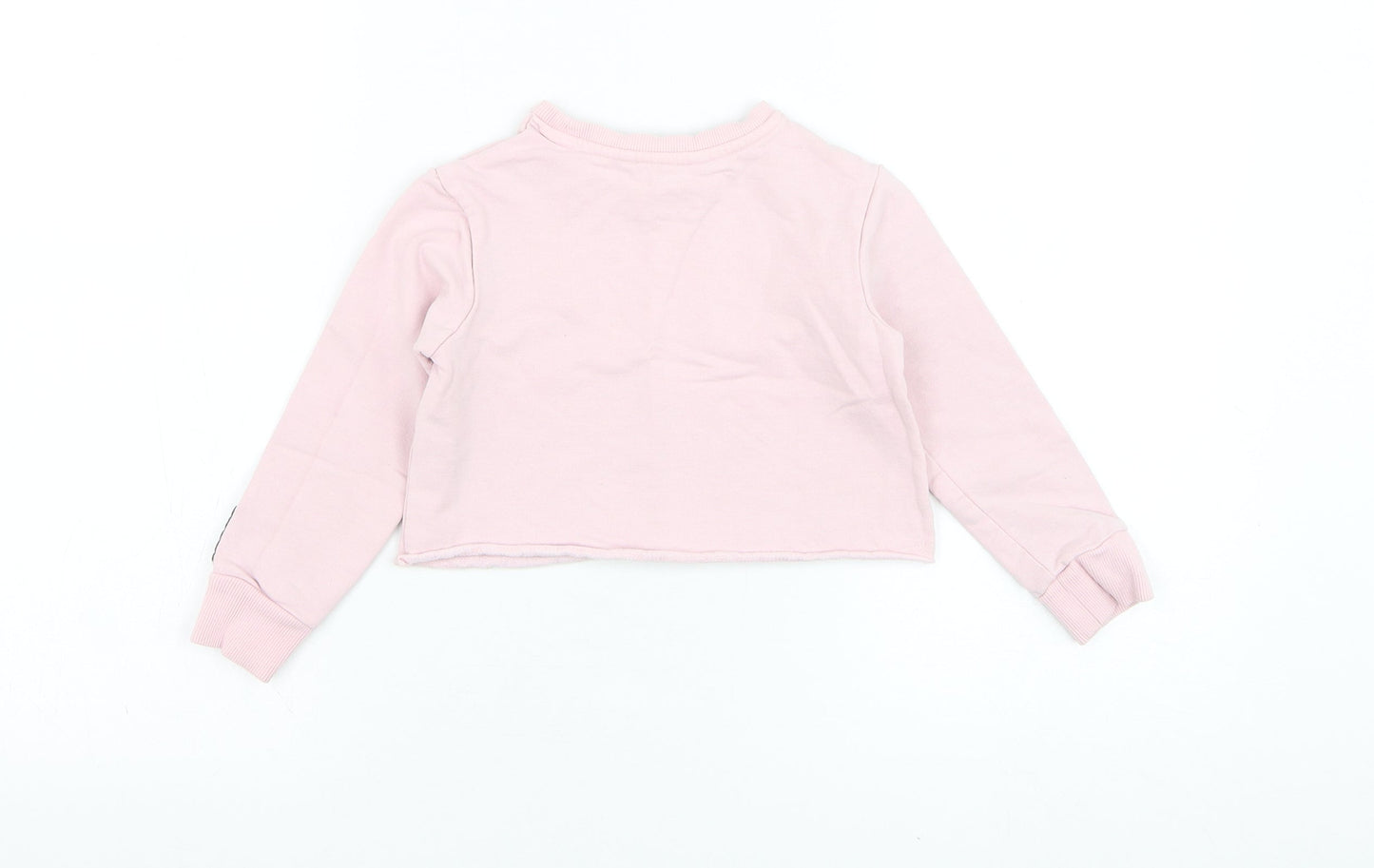 George Girls Pink  Cotton Pullover Sweatshirt Size 4-5 Years  Pullover - Follow your heart