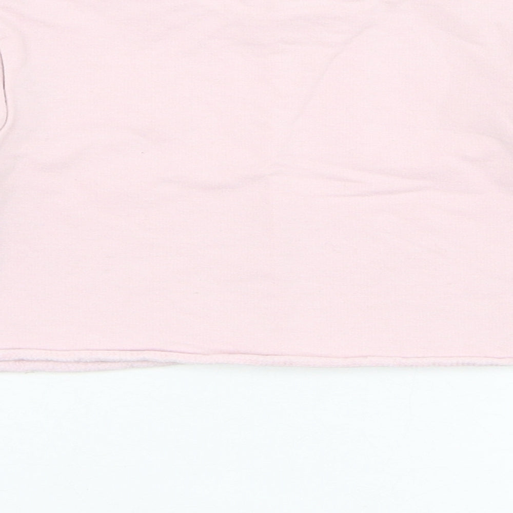 George Girls Pink  Cotton Pullover Sweatshirt Size 4-5 Years  Pullover - Follow your heart