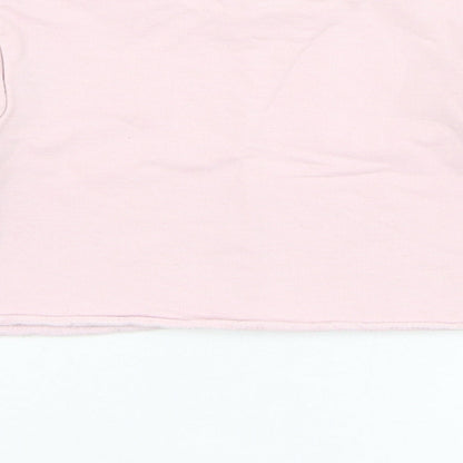 George Girls Pink  Cotton Pullover Sweatshirt Size 4-5 Years  Pullover - Follow your heart