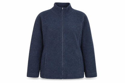 Active Womens Blue  Polyester Full Zip Sweatshirt Size 12  Zip