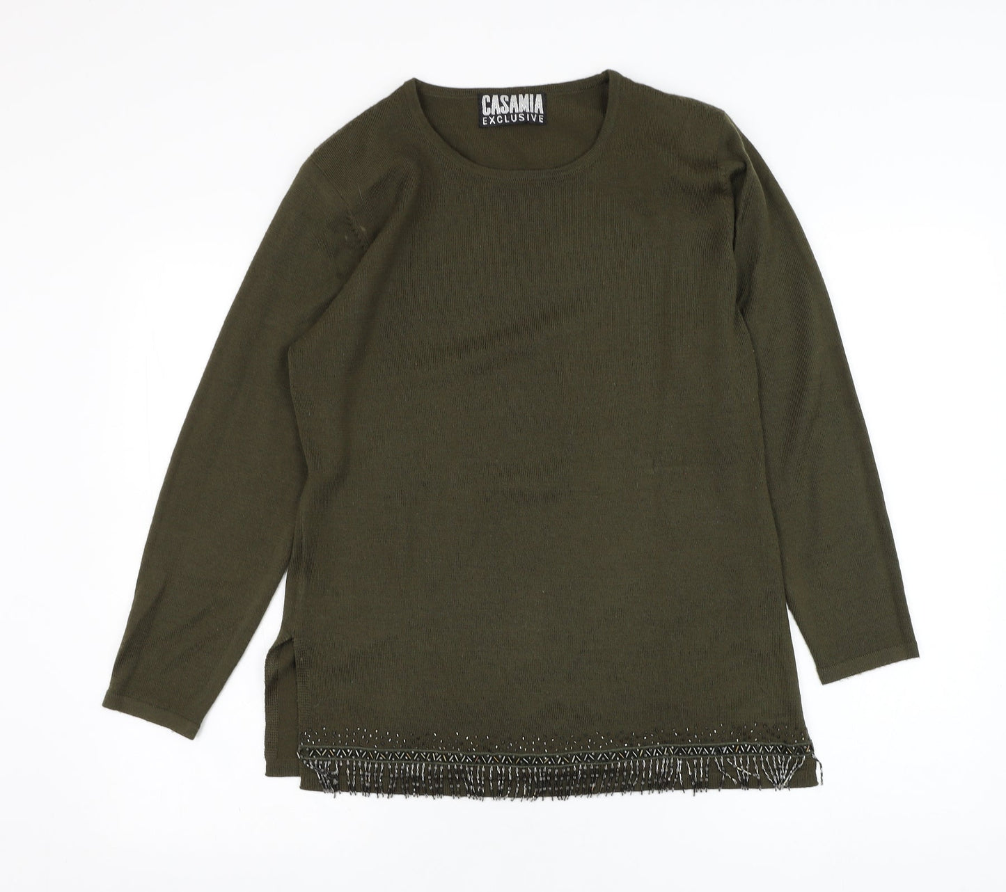 Womens UK Size M Casamia Exclusive Green Pullover Jumper
