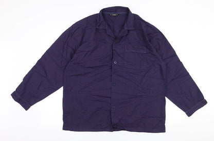 Mens UK Size L Dunnes Stores Purple  Button-Up Long Sleeve Casual Shirt