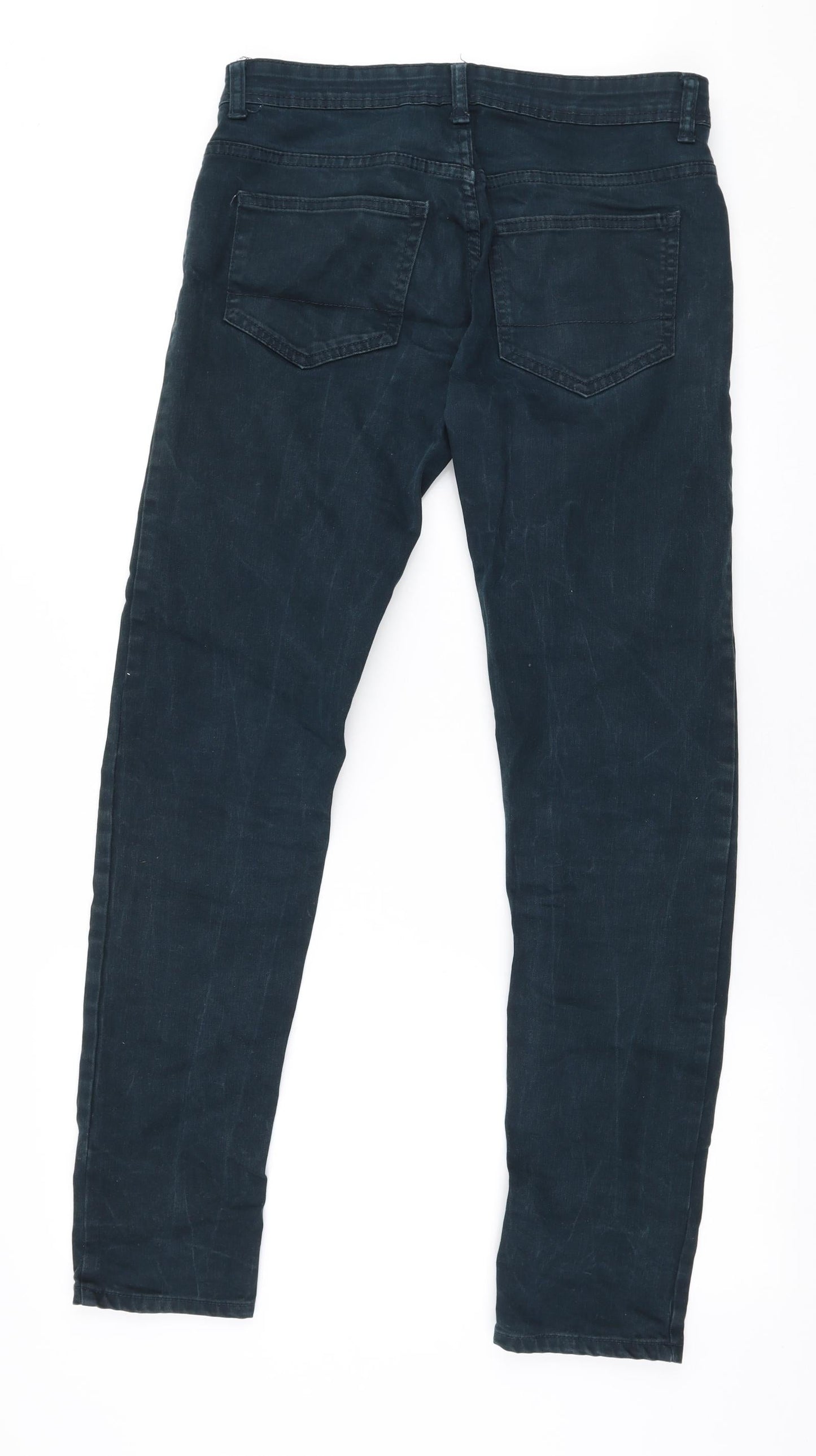 Denim Co Womens Blue  Cotton Skinny Jeans Size 30 in L32 in Slim Zip