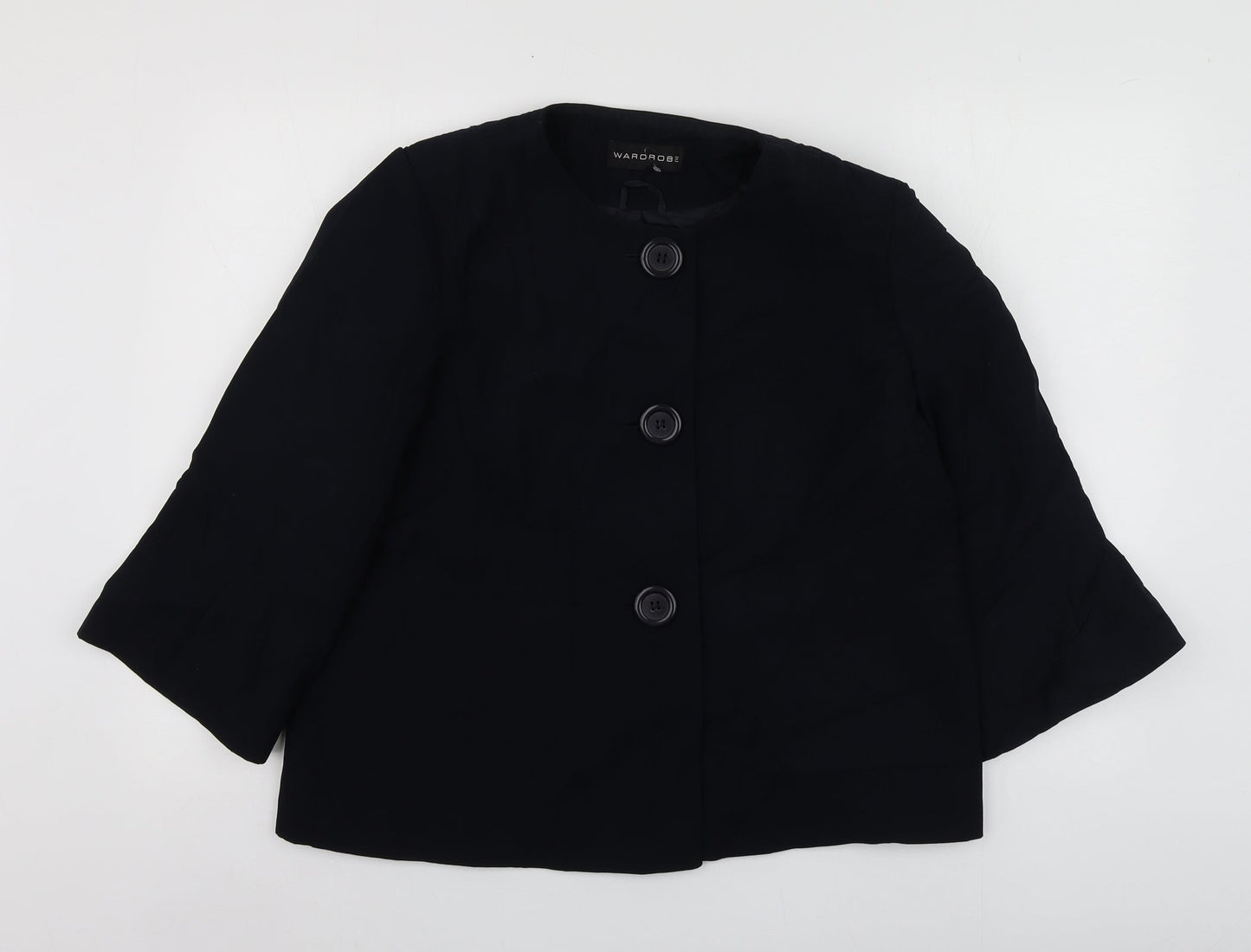 Womens UK Size 16 Warehouse Regular Black Suit Jacket