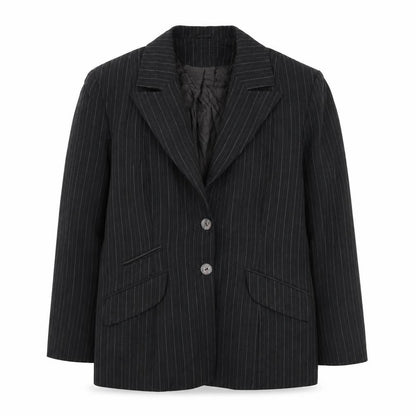 The  Collection Womens Grey Striped Polyester Jacket Suit Jacket Size 14