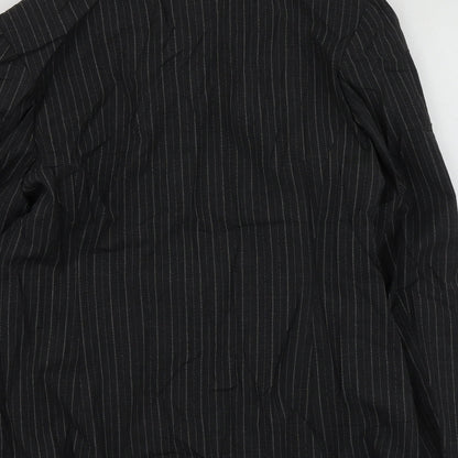 The  Collection Womens Grey Striped Polyester Jacket Suit Jacket Size 14