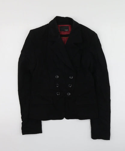 NEXT Womens Black  Polyester Jacket Suit Jacket Size 8