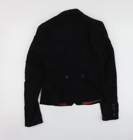 NEXT Womens Black  Polyester Jacket Suit Jacket Size 8