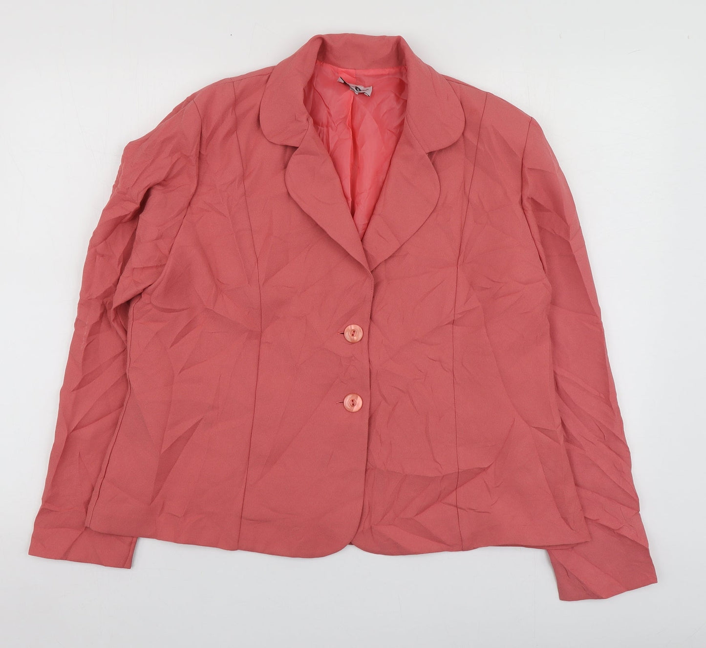 Womens UK Size 16 Collection Regular Pink Suit Jacket
