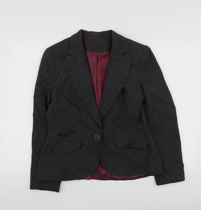 New Look Womens Grey  Polyester Jacket Suit Jacket Size 14
