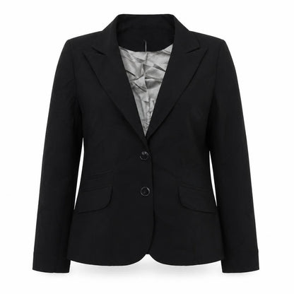 Womens UK Size 12 Papaya Regular Black Suit Jacket