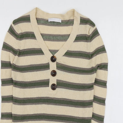 Womens UK Size 12 Per Una Beige Pullover Jumper