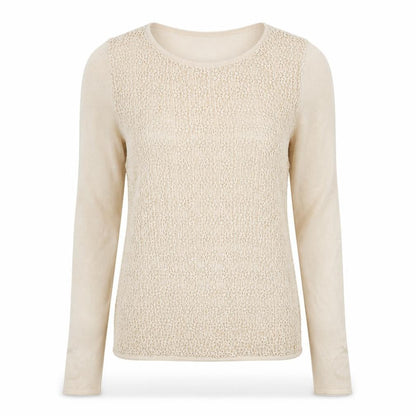 Womens UK Size 12 Autograph Beige Pullover Jumper