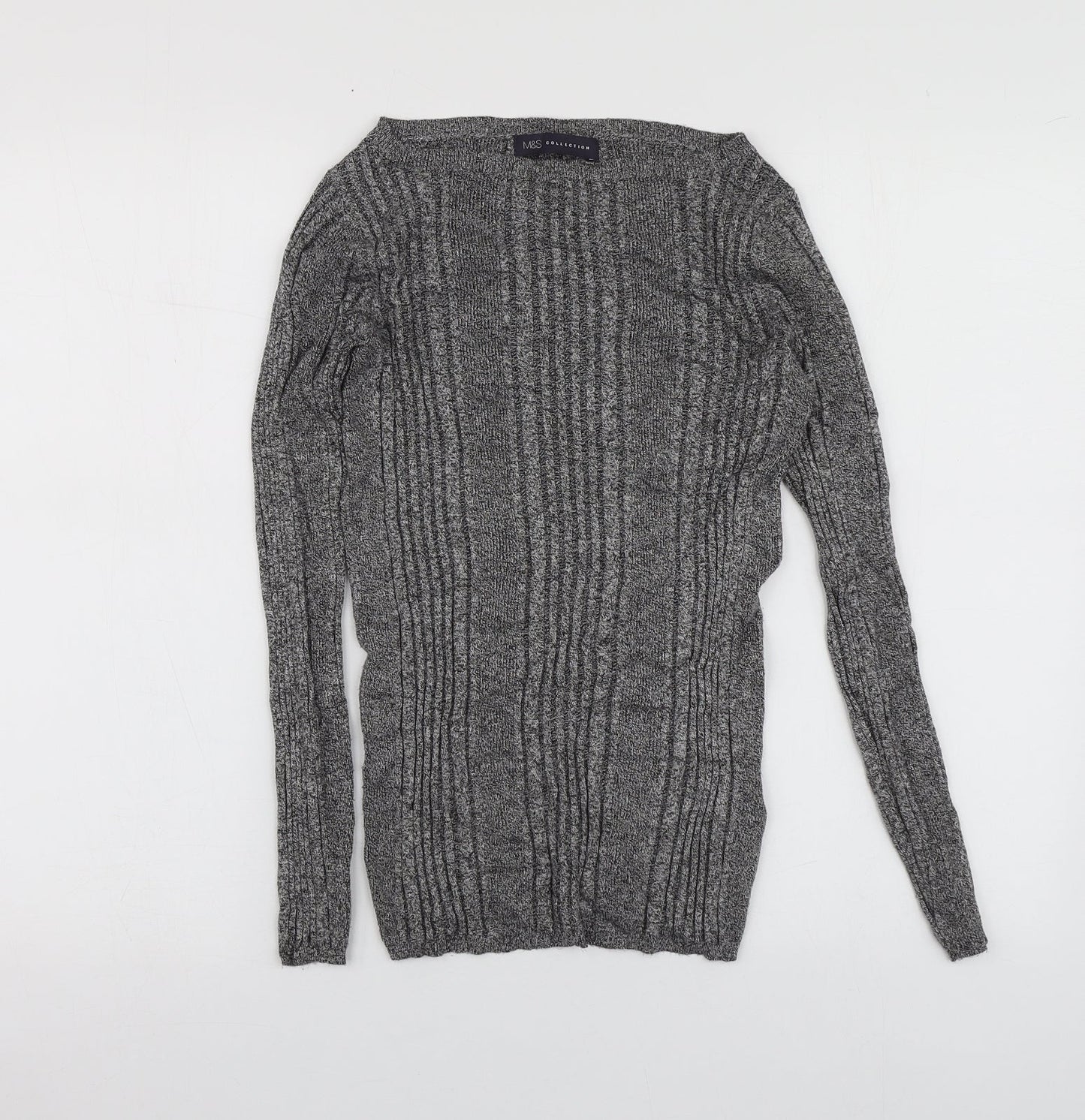 Womens UK Size 10 M7S Grey Pullover Jumper