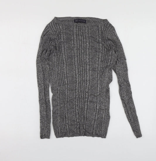 Womens UK Size 10 M7S Grey Pullover Jumper