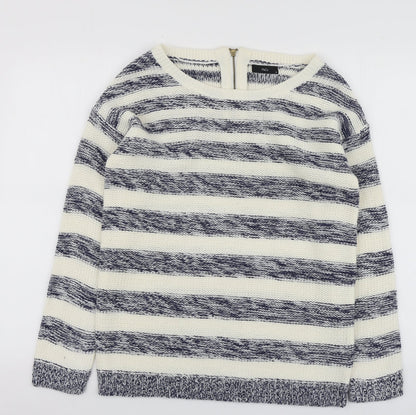 Womens UK Size 12 M&Co Blue Pullover Jumper
