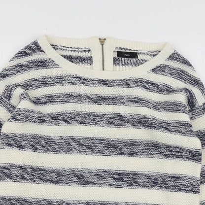 Womens UK Size 12 M&Co Blue Pullover Jumper