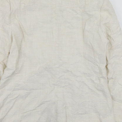 Hongo Womens Ivory  Cotton Jacket Suit Jacket Size 42