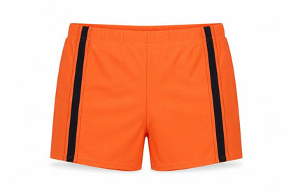 TNZI Womens Orange  Polyamide Compression Shorts Size L L3 in Regular Drawstring