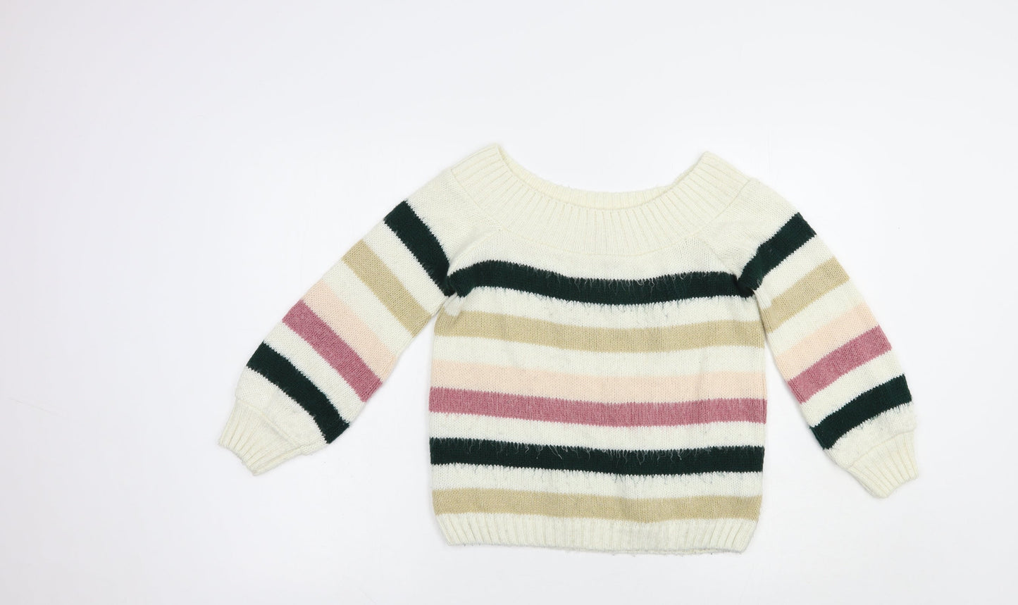 Womens UK Size 6 Miss Selfridge Ivory Pullover Jumper