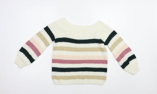 Womens UK Size 6 Miss Selfridge Ivory Pullover Jumper