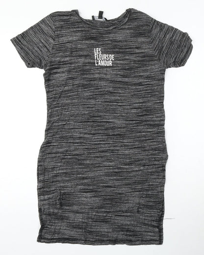 Womens UK Size 10 Atmosphere Grey Basic T-Shirt