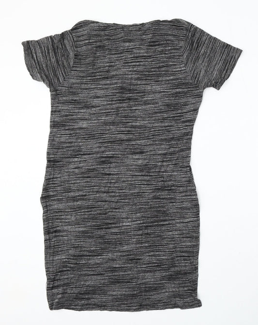 Womens UK Size 10 Atmosphere Grey Basic T-Shirt