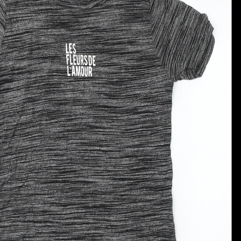 Womens UK Size 10 Atmosphere Grey Basic T-Shirt