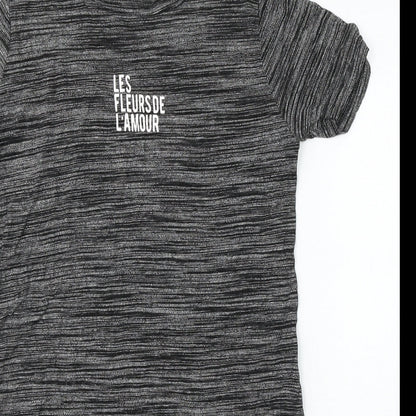 Womens UK Size 10 Atmosphere Grey Basic T-Shirt