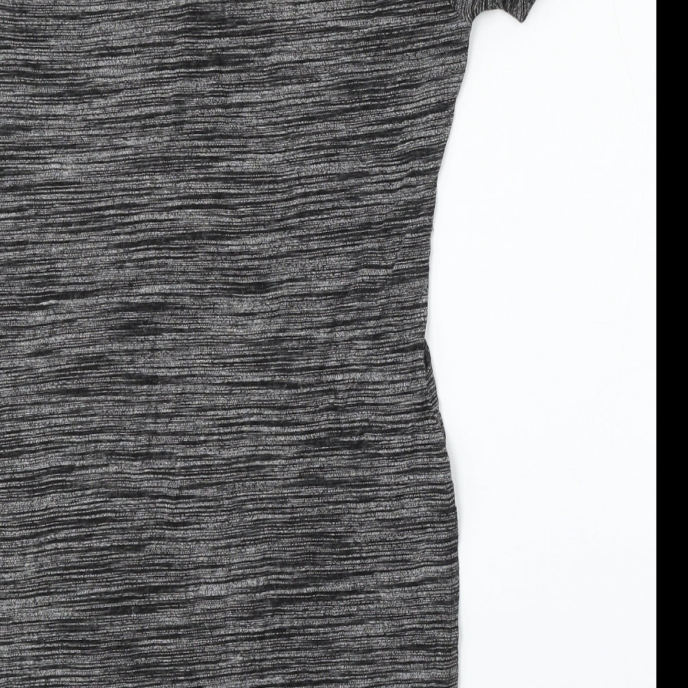 Womens UK Size 10 Atmosphere Grey Basic T-Shirt