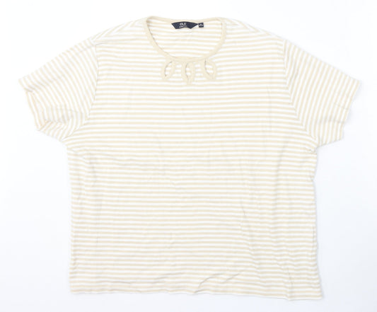 Womens UK Size XL Isle Essentials Beige Pullover Jumper
