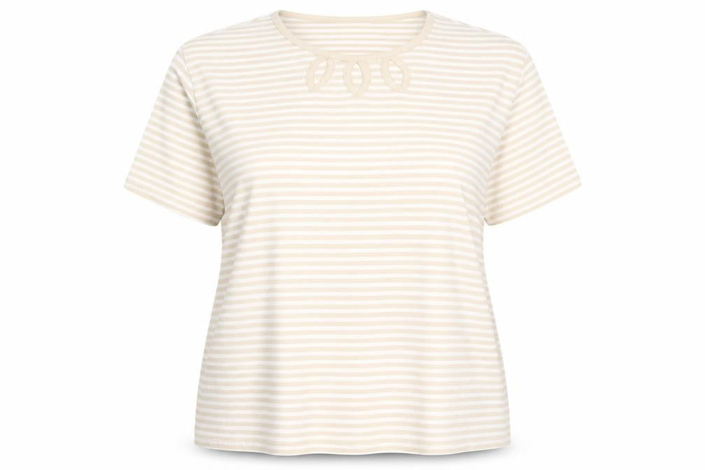 Womens UK Size XL Isle Essentials Beige Pullover Jumper