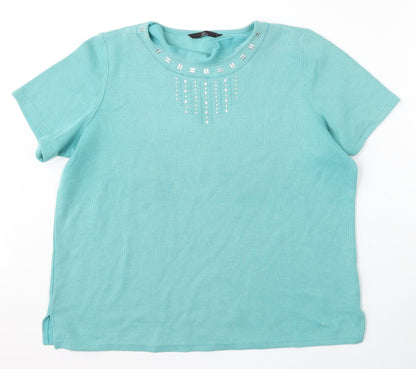 Womens UK Size L BM Blue Pullover Jumper