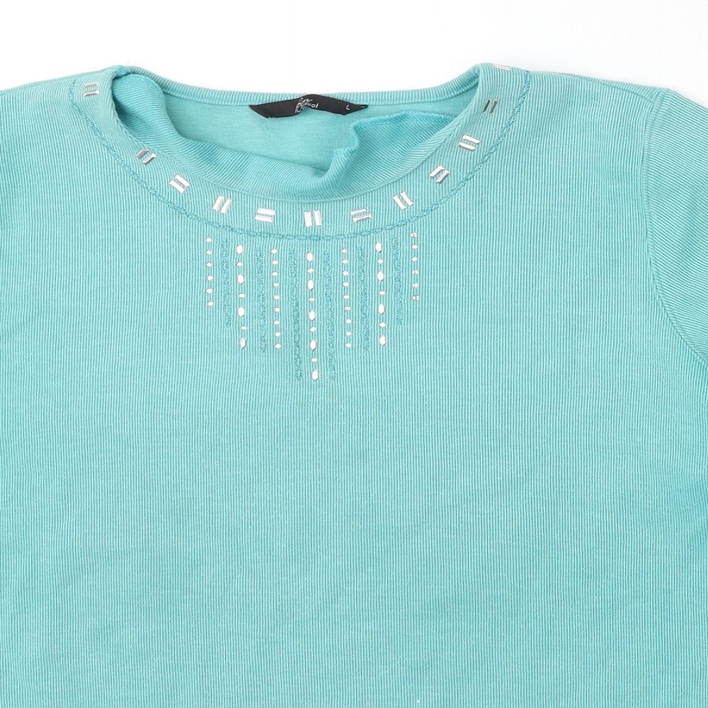 Womens UK Size L BM Blue Pullover Jumper