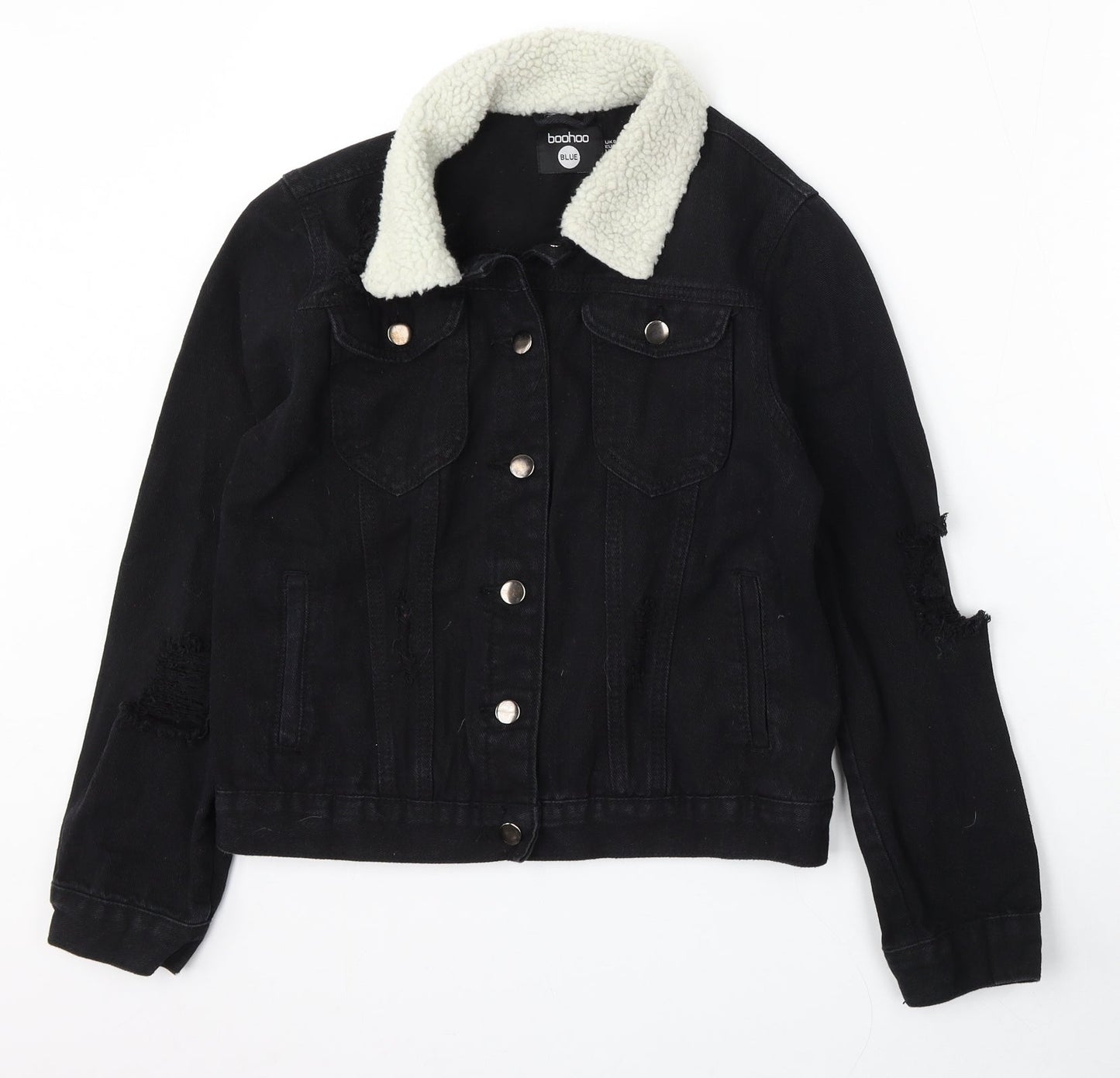 Womens UK Size 8 Boohoo Black Jacket